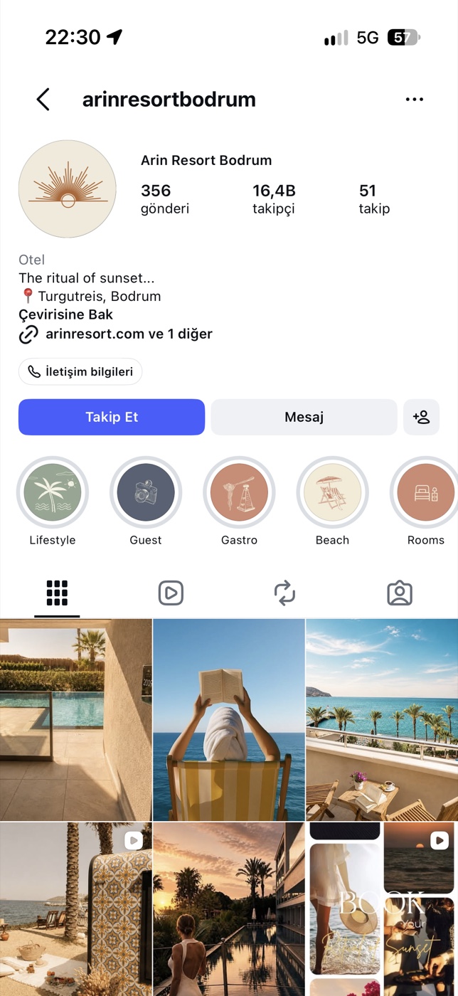 arinresortbodrum Instagram Profili