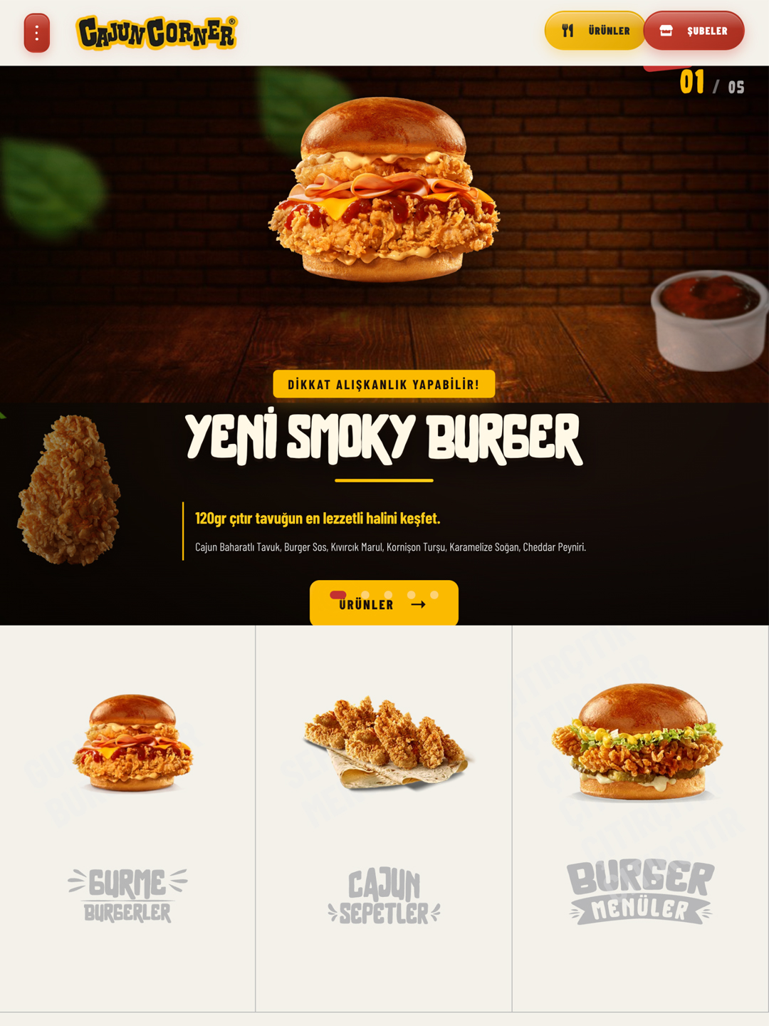 Cajun Corner Web Sitesi